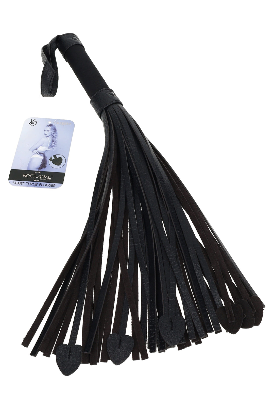 Nocturnal Collection Heart Throb Flogger – Vegan Leather