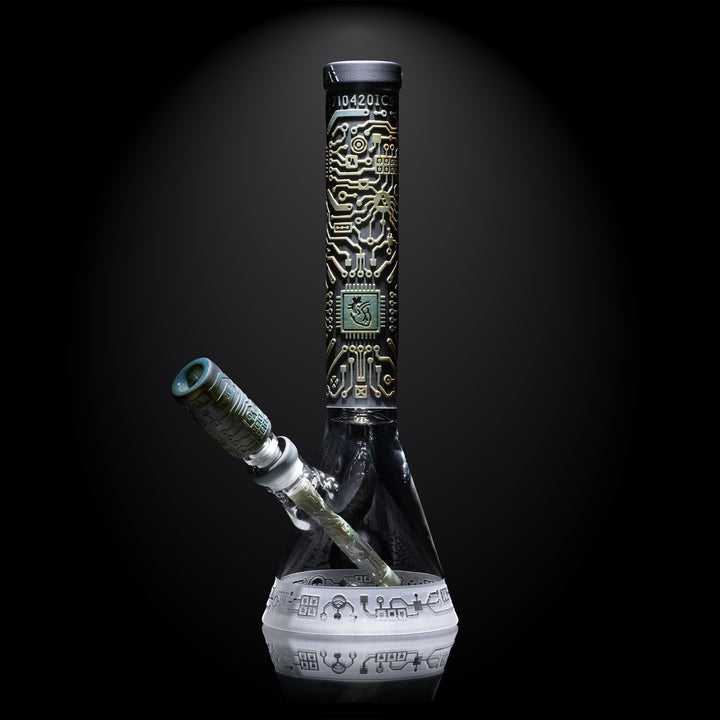 Shadow Art 4" Smoke and Silver Frit Long Bowl - view 9 | BDDbrands