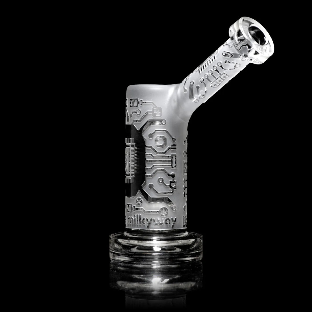 Milky Way Glass - Circuitboard Dab Rig (6")