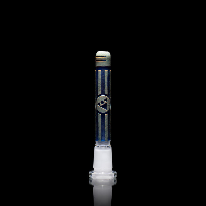 Universe Technicolor 4.75" Silver and Dark Blue Frit Downstem by No Brand | BDDbrands