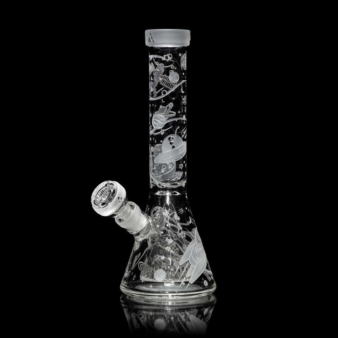 Space Odyssey in 3D 11" Beaker Bong with Collins Perc