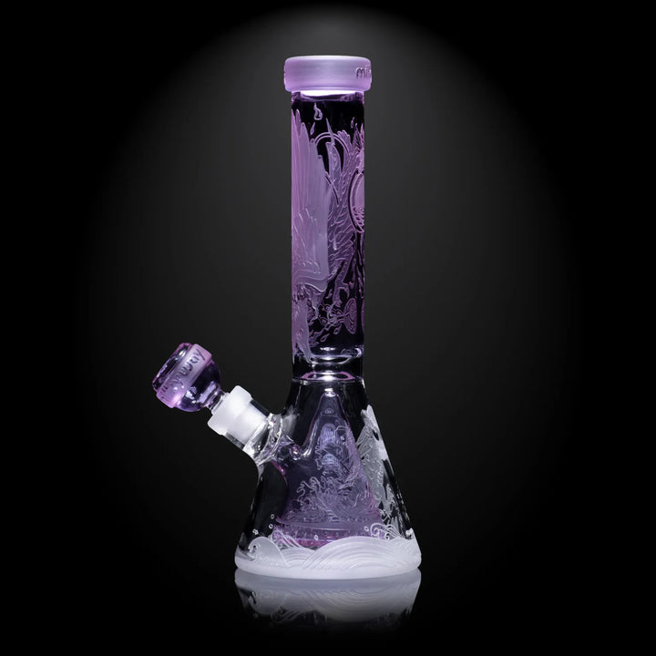 Milky Way Glass - Blood Feud Beaker w/ Collins Perc - Purple (11")