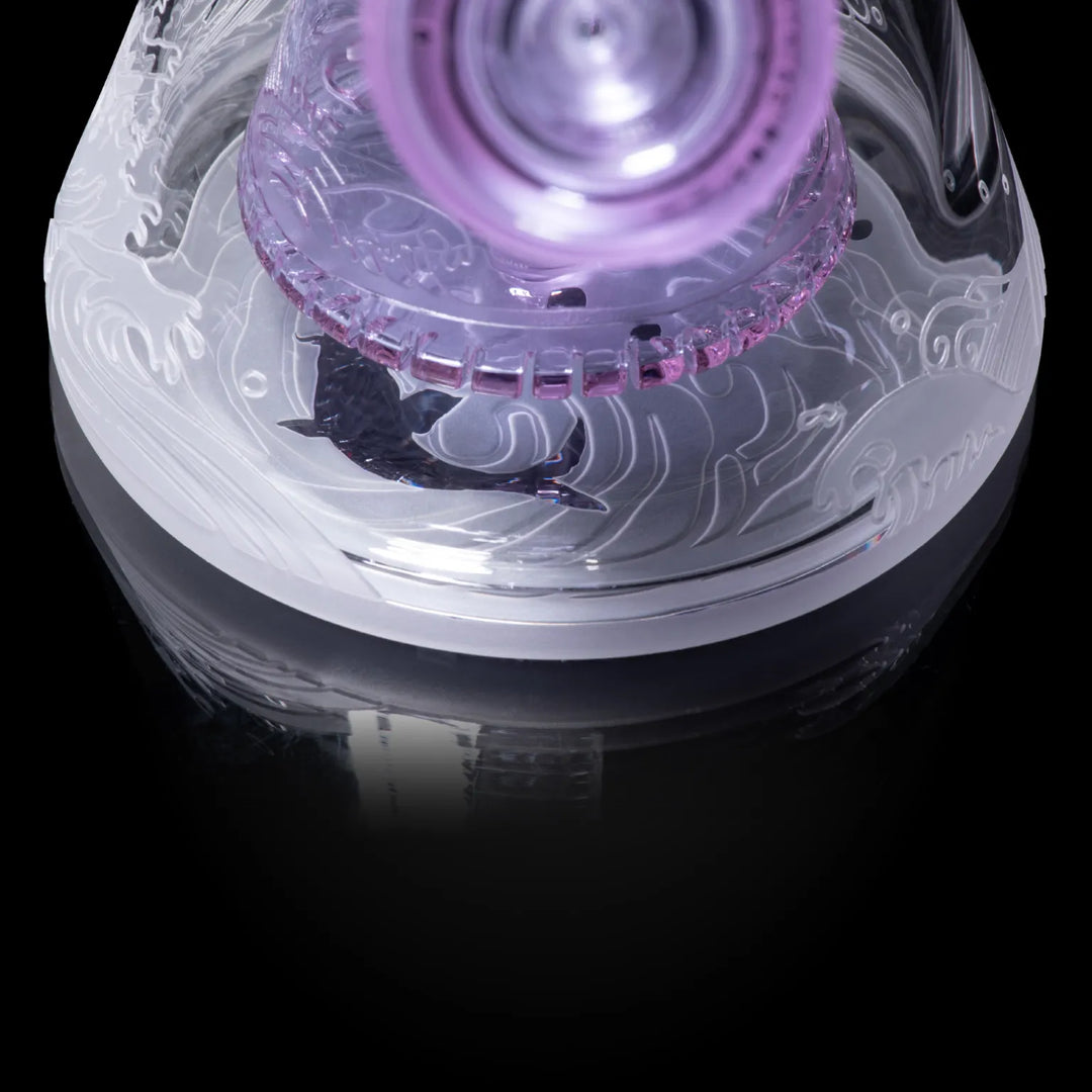 Milky Way Glass - Blood Feud Beaker w/ Collins Perc - Purple (11")