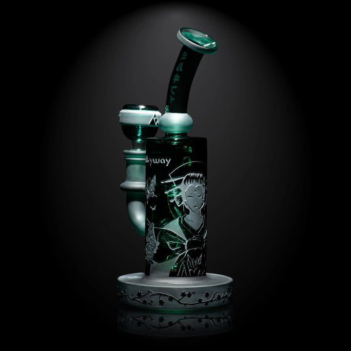 Milky Way Glass - Kabuki Recycler - Teal (8.5")