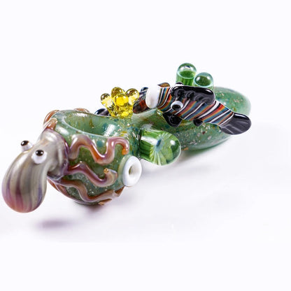 MK Glass Sea-life Octopus Premium Hand Pipe