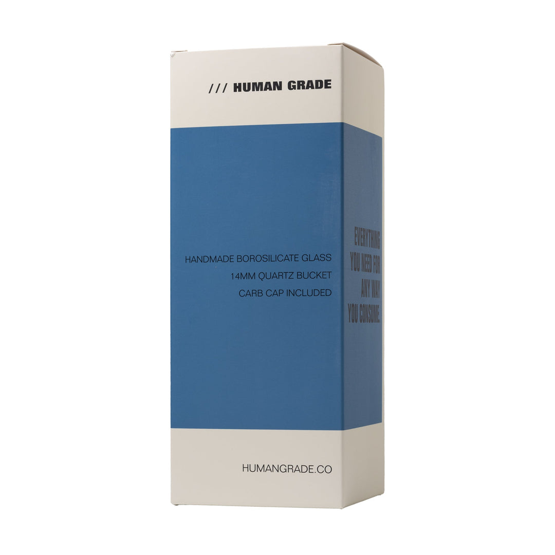 Human Grade 10" Swiss Rig Glass Recycler Water Pipe