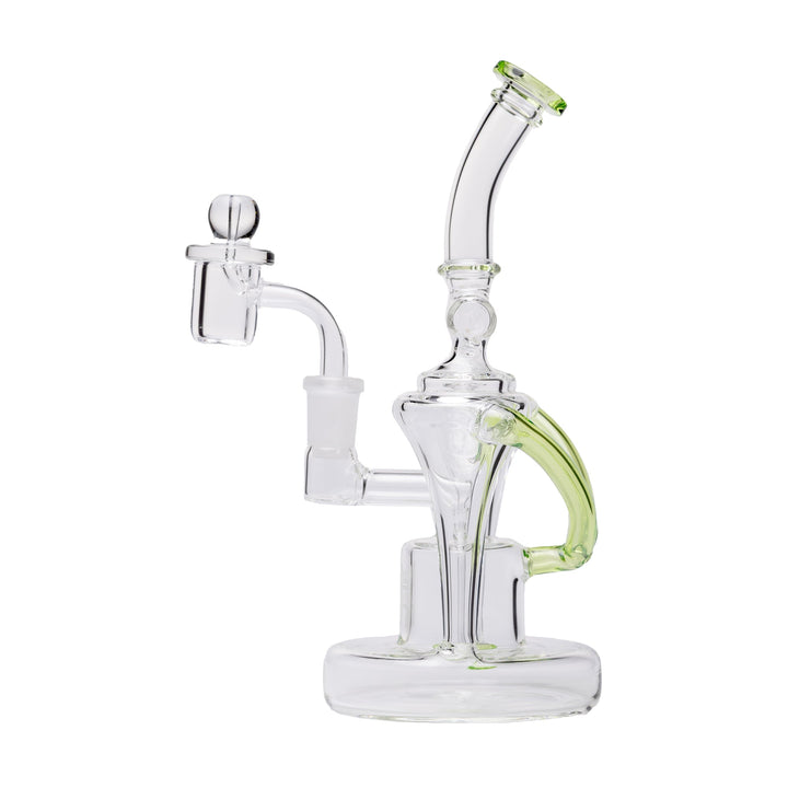 Human Grade Dualing Recycler Glass Rig Water Pipe