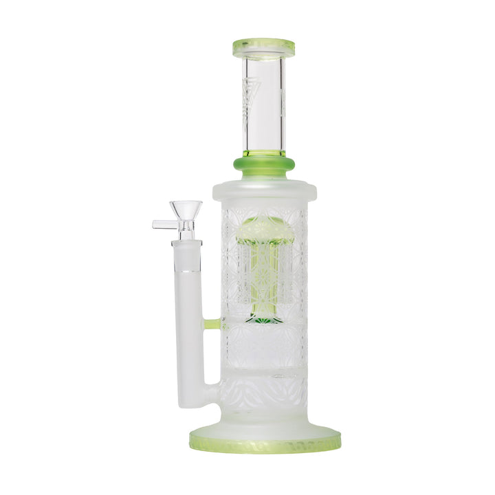 Human Grade Sacred Straight Sandblasted Glass Water Pipe - view 2 | BDDbrands