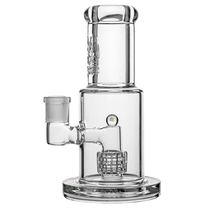 MINI STRAIGHT TUBE GLASS BONG WITH MATRIX PERC