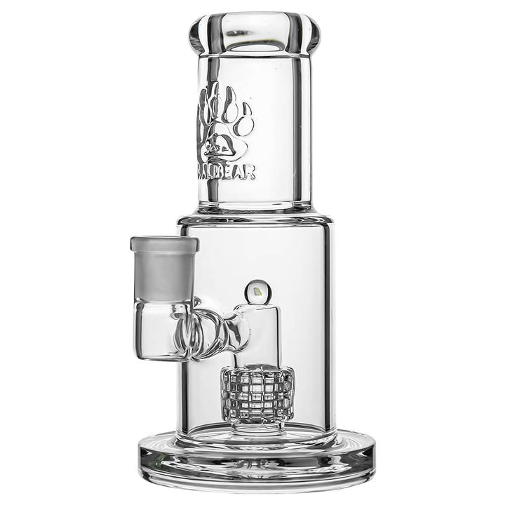 MINI STRAIGHT TUBE GLASS BONG WITH MATRIX PERC
