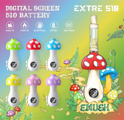 E-MUSH Digital Screen Mushroom Battery