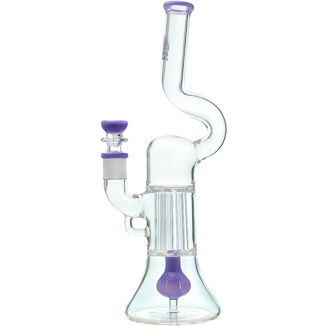 NATTY PILLAR BONG W/ GILDED PERC - view 10 | BDDbrands