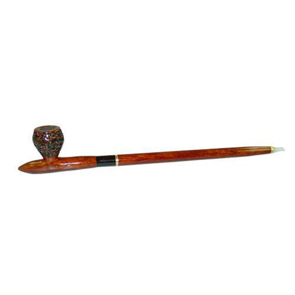 Engraved African Wood & Sassafras Tobacco Pipe by Gift Guru | BDDbrands