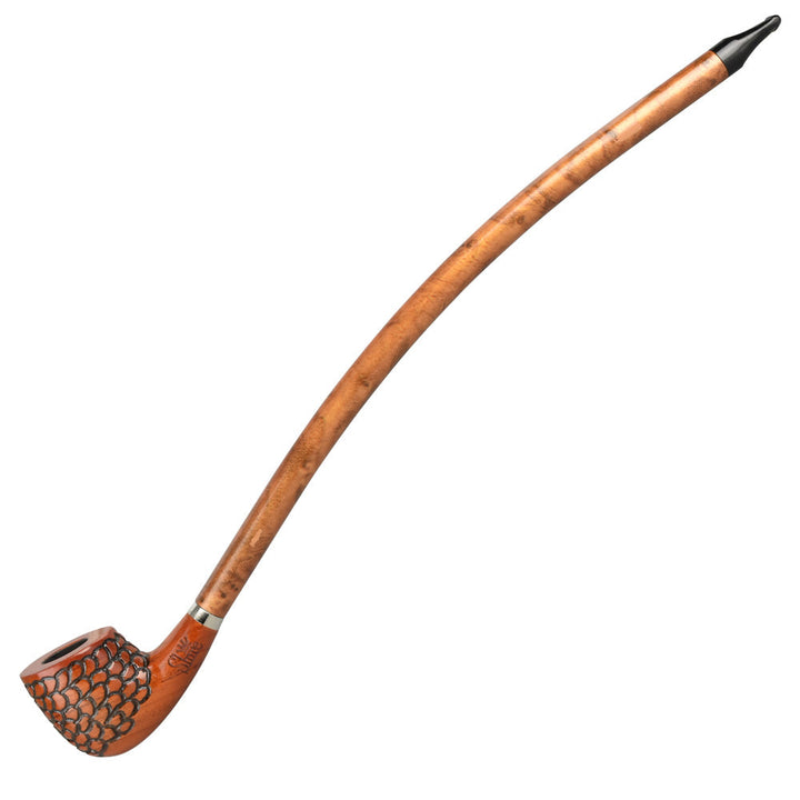Pulsar Shire Pipes The Archivist | Engraved Billiard Churchwarden Smoking Pipe by Gift Guru | BDDbrands
