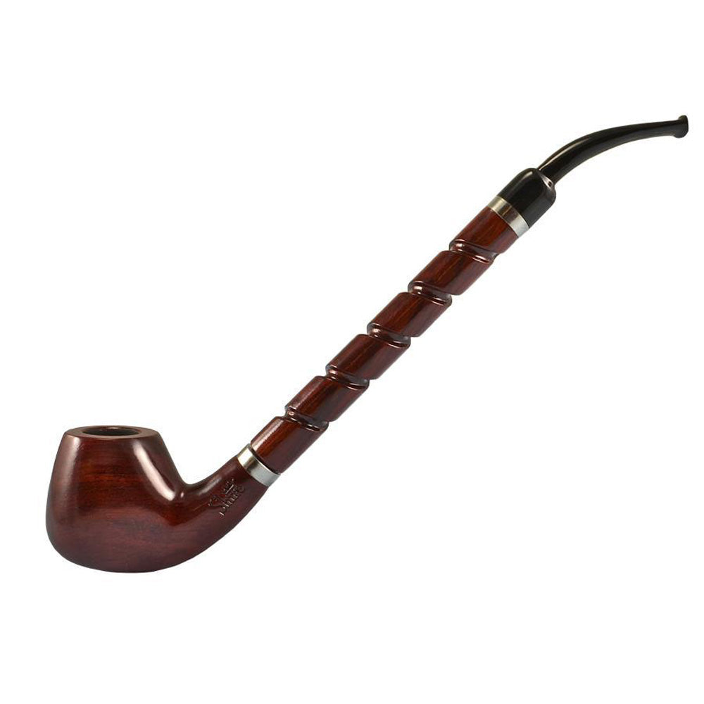 Pulsar Shire Pipes Bent Brandy Cherry Wood Tobacco Pipe - 10.5" by Gift Guru | BDDbrands