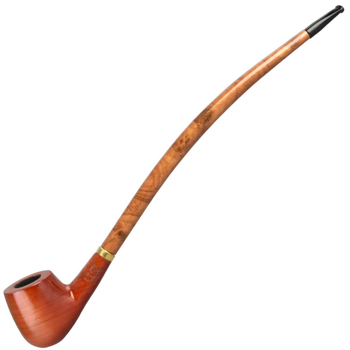Pulsar Shire Pipes Apple Churchwarden Cherry Wood Tobacco Pipe by Gift Guru | BDDbrands