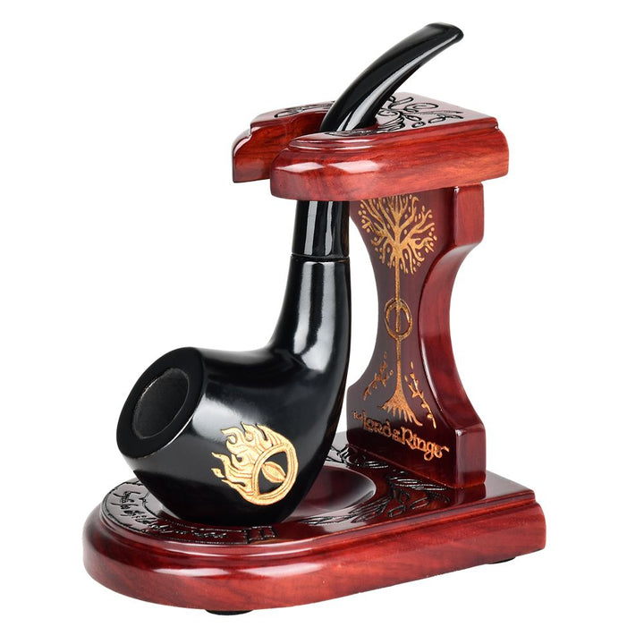 Pulsar Shire Pipes x LoTR SAURON Pipe & MIDDLE-EARTH Pipe Stand Bundle- 5.5" by Gift Guru | BDDbrands