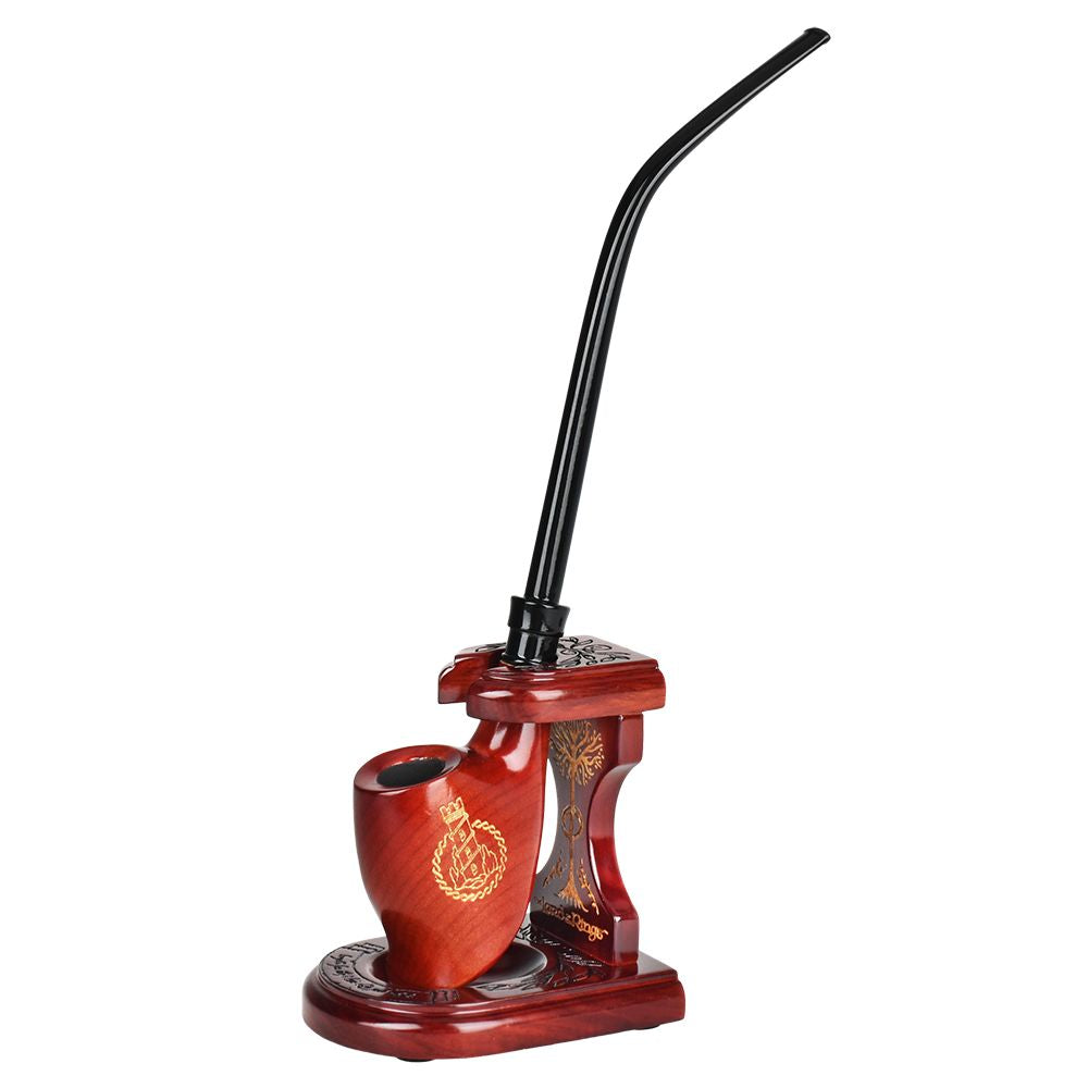 Pulsar Shire Pipes x LoTR TWO TOWERS Pipe & MIDDLE-EARTH Pipe Stand Bundle - 12" by Gift Guru | BDDbrands