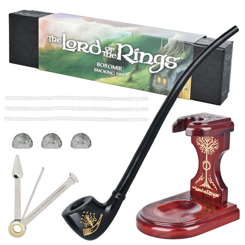 Pulsar Shire Pipes x LoTR BOROMIR Pipe & MIDDLE-EARTH Pipe Stand Bundle - 13" - view 2 | BDDbrands