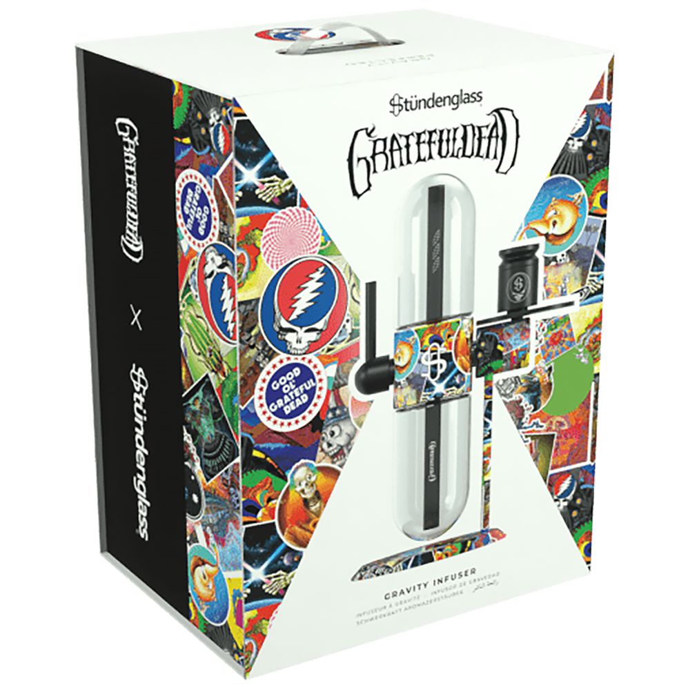 Stündenglass x Grateful Dead Gravity Infuser Water Pipe - Legacy Patchwork / 15"