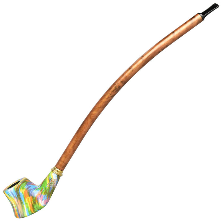 Pulsar Shire Pipes The Komezuka | Volcano Churchwarden Rainbow Wood Pipe by Gift Guru | BDDbrands