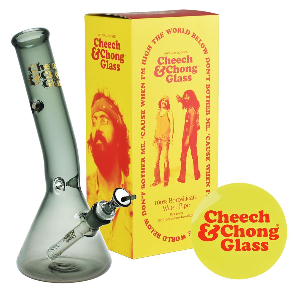 Cheech & Chong Glass Basketball Jones Chillax Beaker Water Pipe