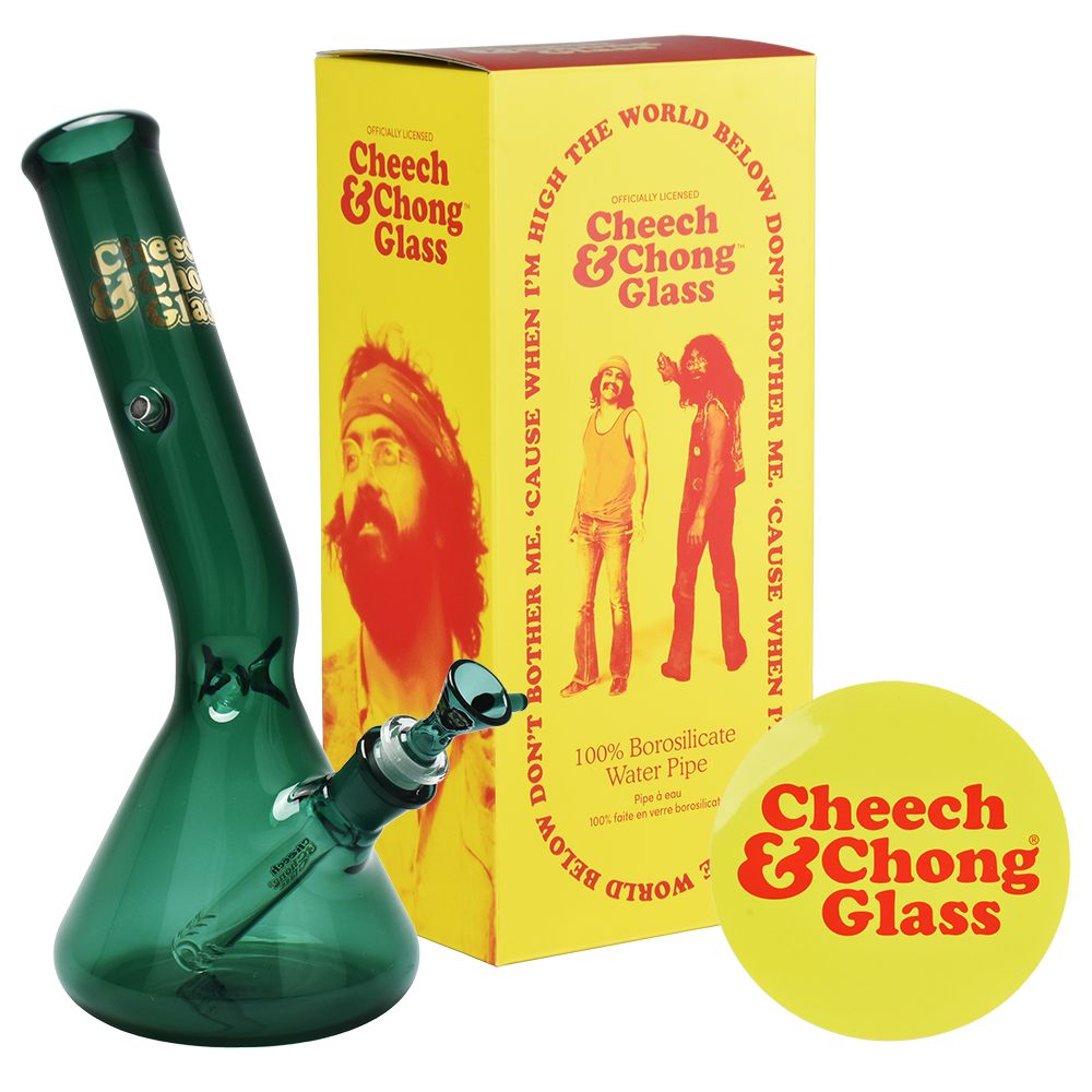 Cheech & Chong Glass Basketball Jones Chillax Beaker Water Pipe