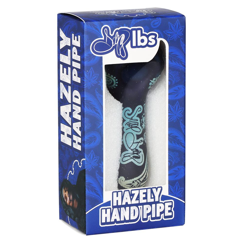 Dogg Lbs Engraved Hazely Glass Spoon Pipe - 4" / Colors Vary