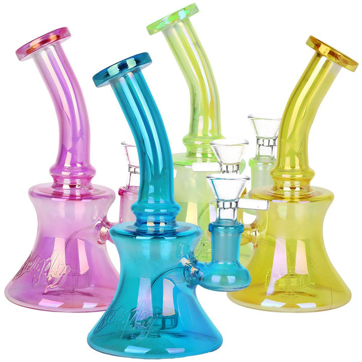 Dogg Lbs Everyday Electroplated Glass Water Pipe - 6.75" / 14mm F / Colors Vary by Gift Guru | BDDbrands