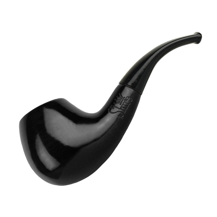 Pulsar Shire Pipes Bent Ebony Cherry Wood Tobacco Pipe by Gift Guru | BDDbrands