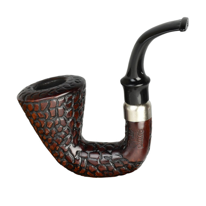 Carved Hungarian Calabash African Wood Pipe by Gift Guru | BDDbrands