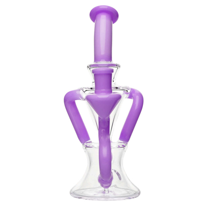 PREMIUM TWISTED RECYCLER RIG WITH COLOR-ACCENTED TUBES