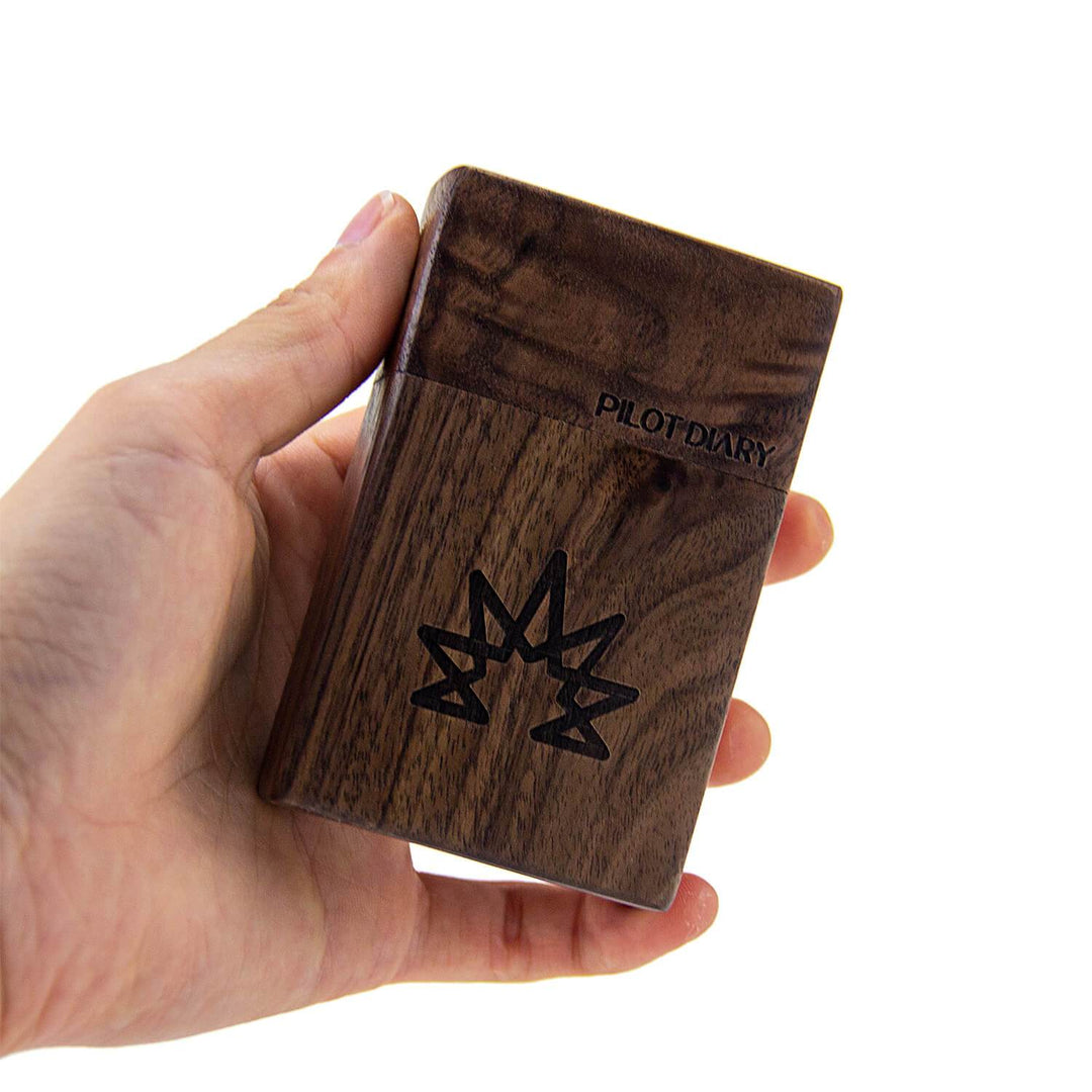 Wood Dugout With Glass One Hitter Pipe - view 3 | BDDbrands