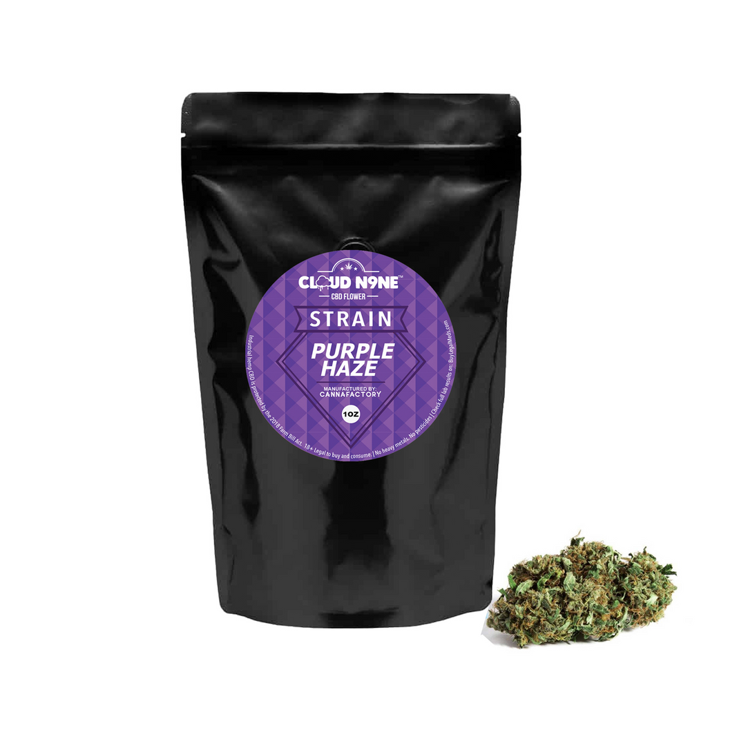 Cloud N9ne CBD Flower - Strain: Purple Haze (Indoor)