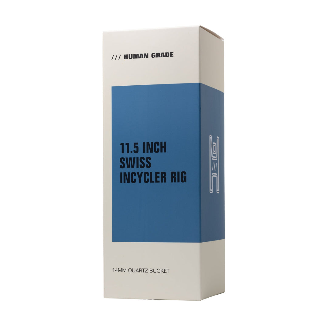 Human Grade 11.5" Swiss Incycler Glass Water Pipe