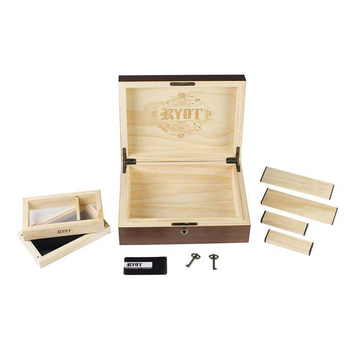 HUMIDOR WALNUT COMBO BOX (8X11)