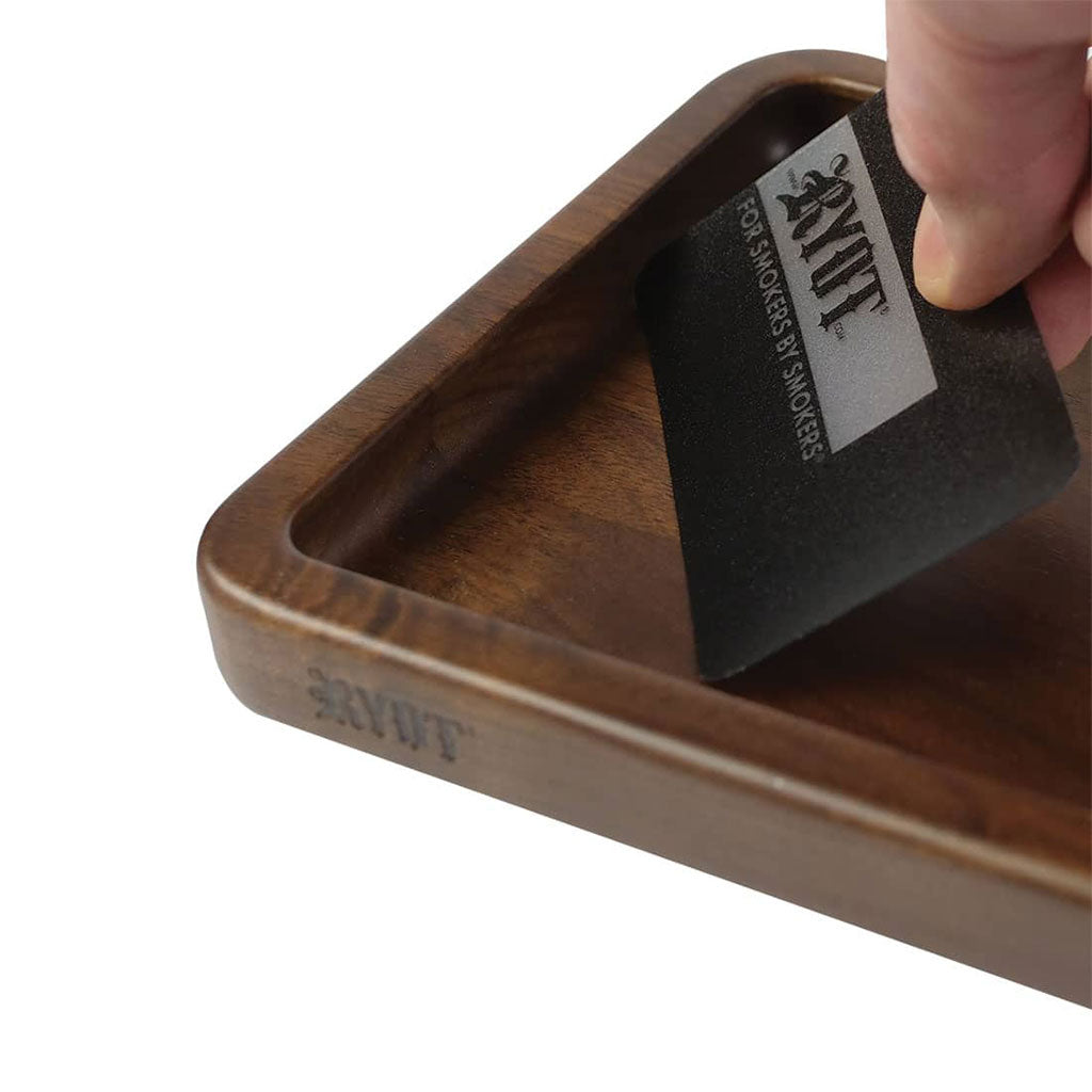 RYOT WALNUT WOOD ROLLING TRAY
