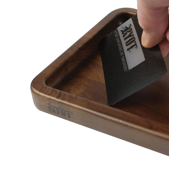 RYOT WALNUT WOOD ROLLING TRAY