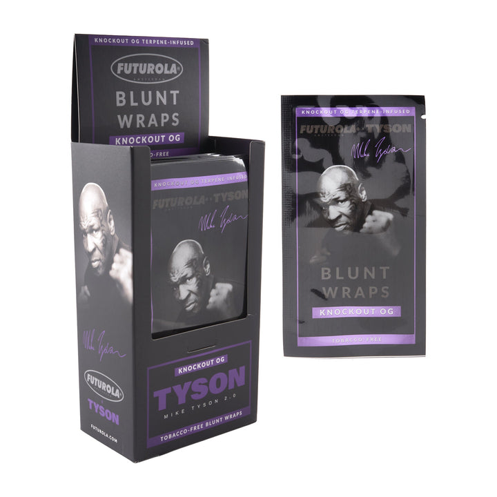 Futurola x Tyson 2.0 Terpene-Infused Blunt Wraps – 25ct