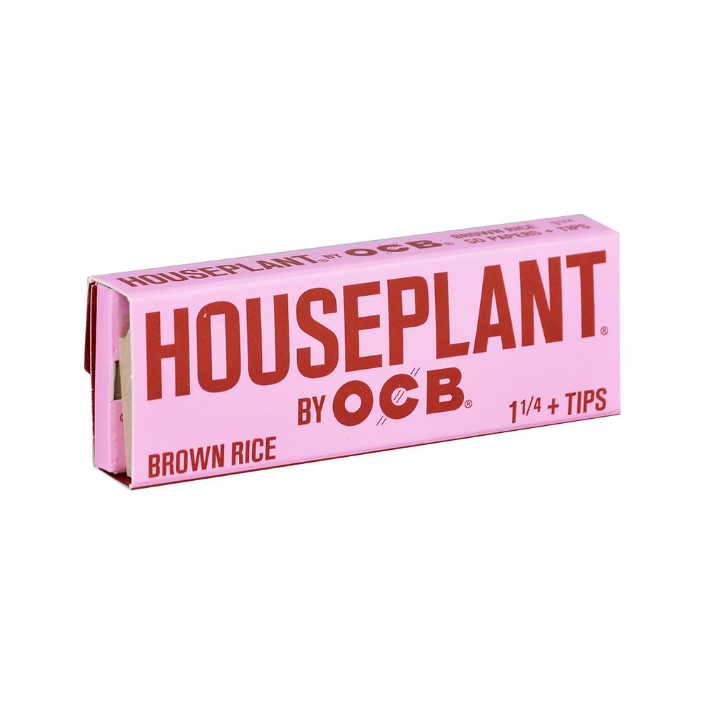 Houseplant by OCB Rolling Papers + Tips - Brown Rice /50pc/ 1 1/4"