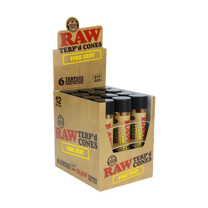 RAW TERP'd Cones | 1 1/4 | 6pc | 12pk Display