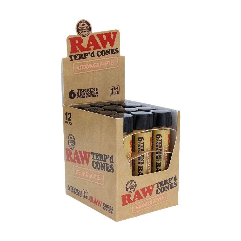 RAW TERP'd Cones | 1 1/4 | 6pc | 12pk Display