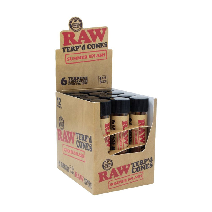 RAW TERP'd Cones | 1 1/4 | 6pc | 12pk Display