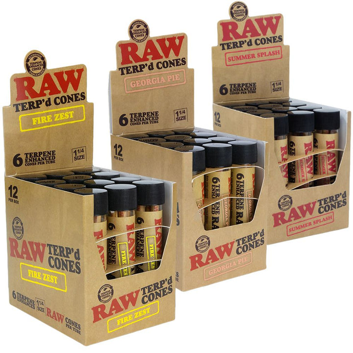 RAW TERP'd Cones | 1 1/4 | 6pc | 12pk Display