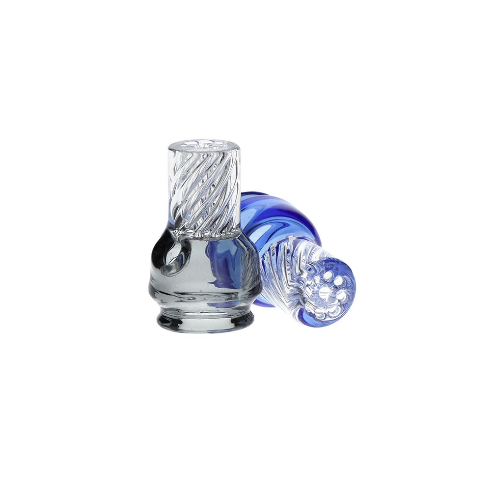Pulsar Vortex Glass Mouthpiece Attachement for Puffco Pivot w/ Display Stand - Colors Vary - view 4 | BDDbrands
