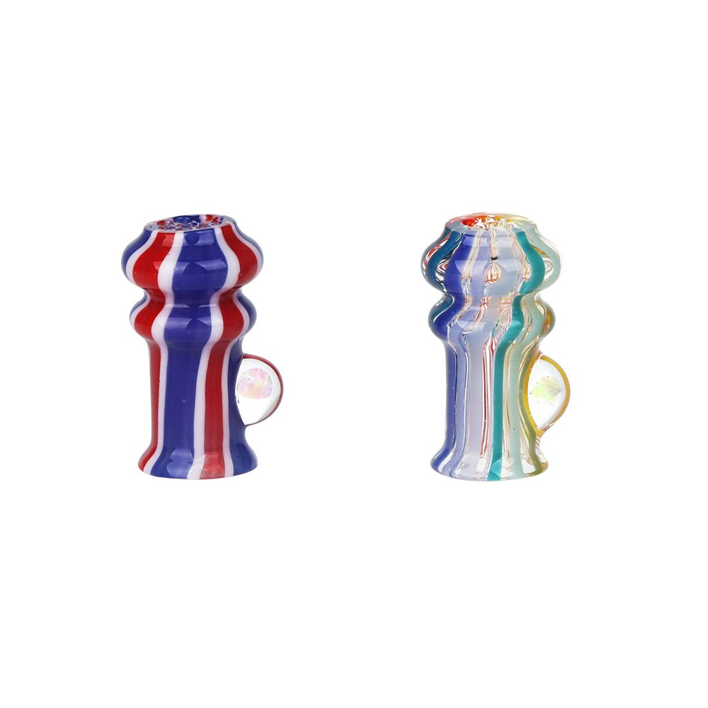 Pulsar Rainbow w/ Opal Glass Mouthpiece Attachment for Puffco Pivot w/ Display Stand - Colors Vary - view 3 | BDDbrands
