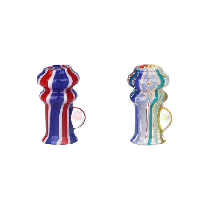 Pulsar Rainbow w/ Opal Glass Mouthpiece Attachment for Puffco Pivot w/ Display Stand - Colors Vary - view 3 | BDDbrands