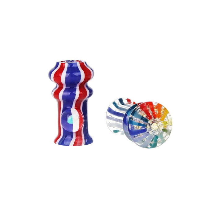 Pulsar Rainbow w/ Opal Glass Mouthpiece Attachment for Puffco Pivot w/ Display Stand - Colors Vary - view 4 | BDDbrands