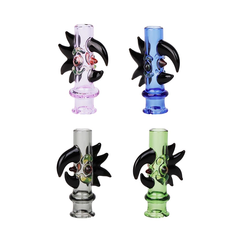 Pulsar Cockatoo Glass Mouthpeice Attachment for Puffco Pivot w/ Display Stand - Colors Vary - view 3 | BDDbrands
