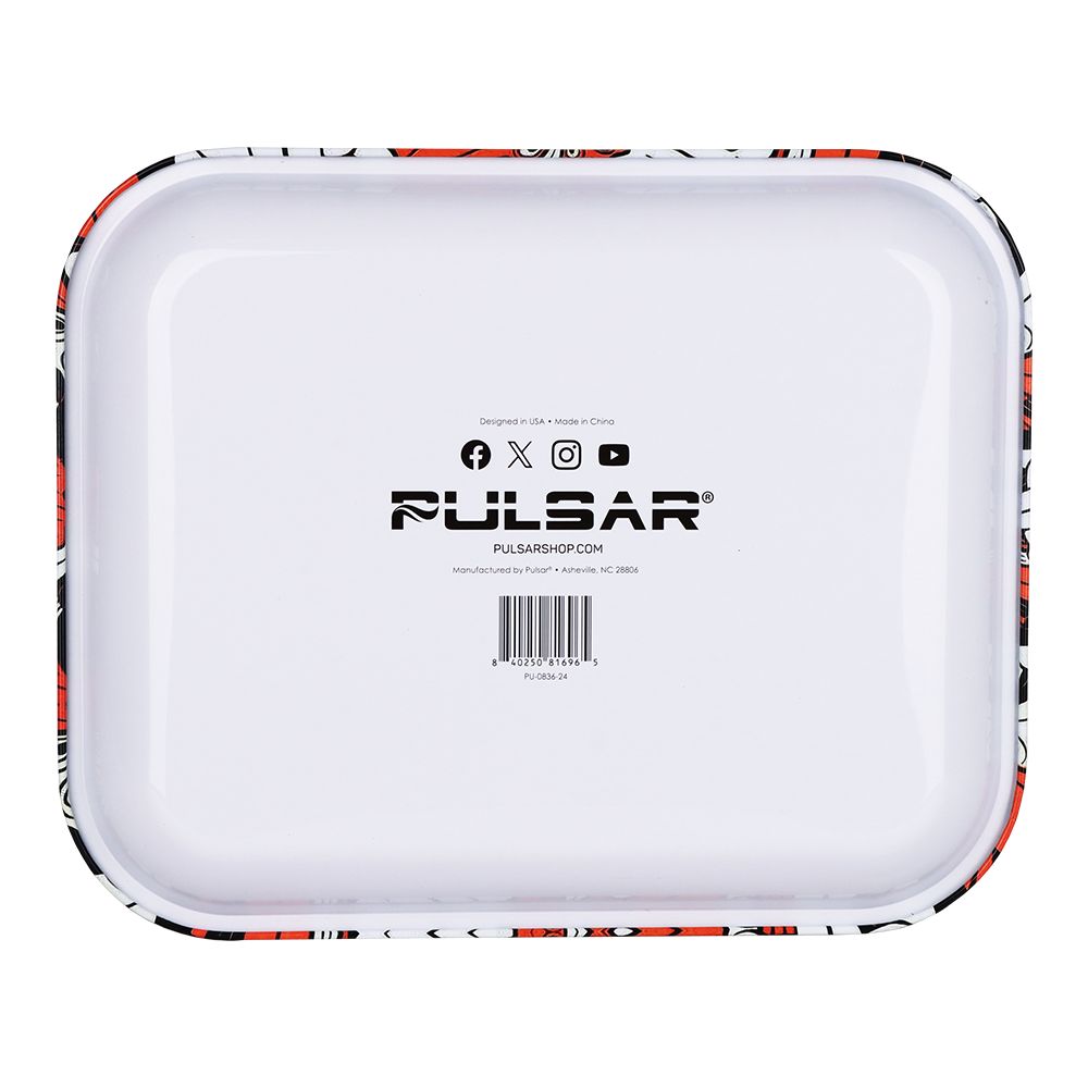 Pulsar Design Series Large Rolling Tray - Interlocking Lizards / 13"x11"